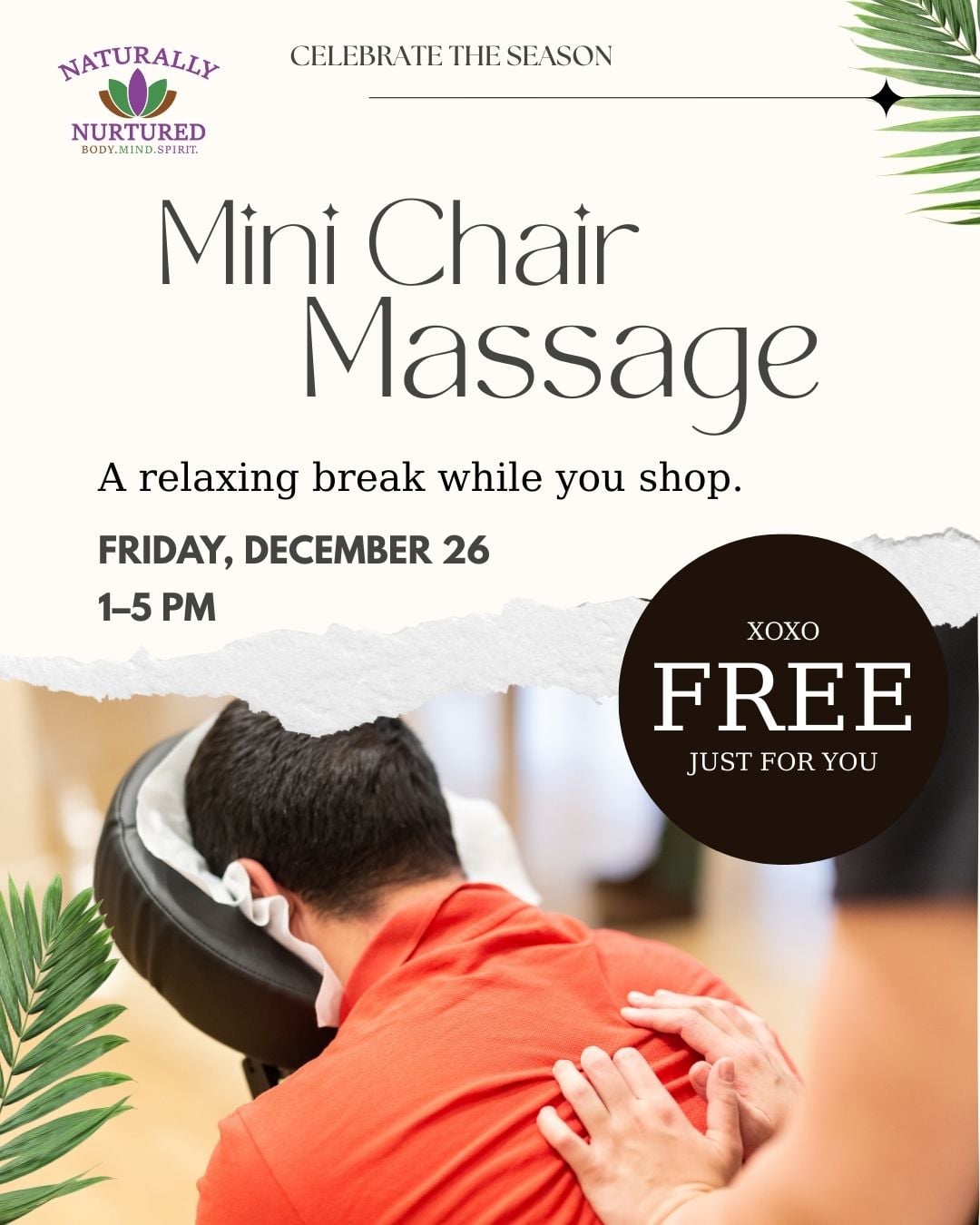 FREE CHAIR MASSAGE